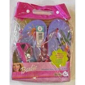 Barbie Superfab Sandals & Beach Pack Size M Medium Sunglasses Beach Ball